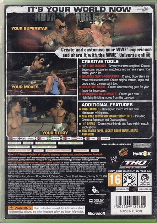 Smackdown vs Raw 2010 - XBOX 360 (B Grade) (Genbrug)